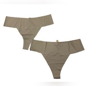 Bundle Of 2 Thongs Skims Size 3X Desert Naked Thong NWT Panty Thong Soft Panties